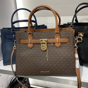 Michael Kors Hamilton Meidum Satchel Shoulder Crossbody
Brown